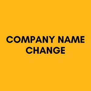Company Name Change
