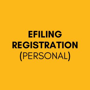 eFiling Registration (Personal)