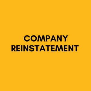 Company Reinstatement